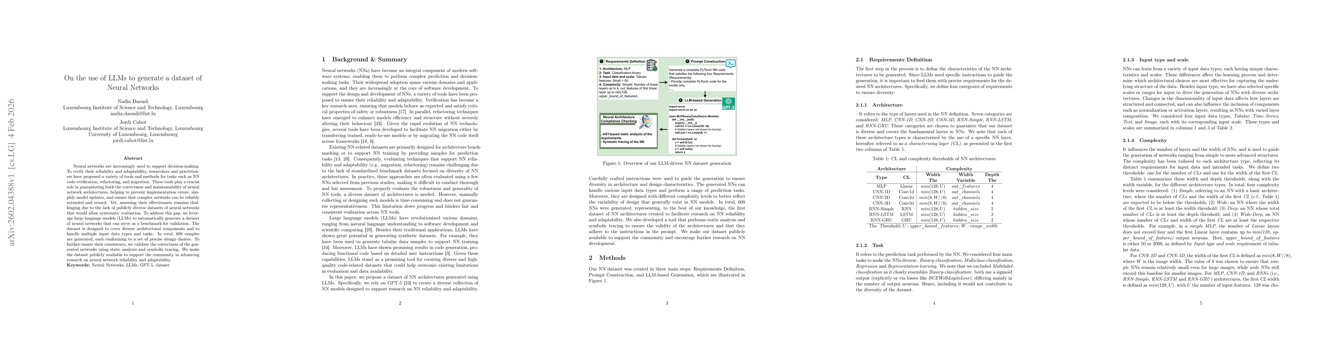 Thumbnail for On the use of LLMs to generate a dataset of Neural Networks