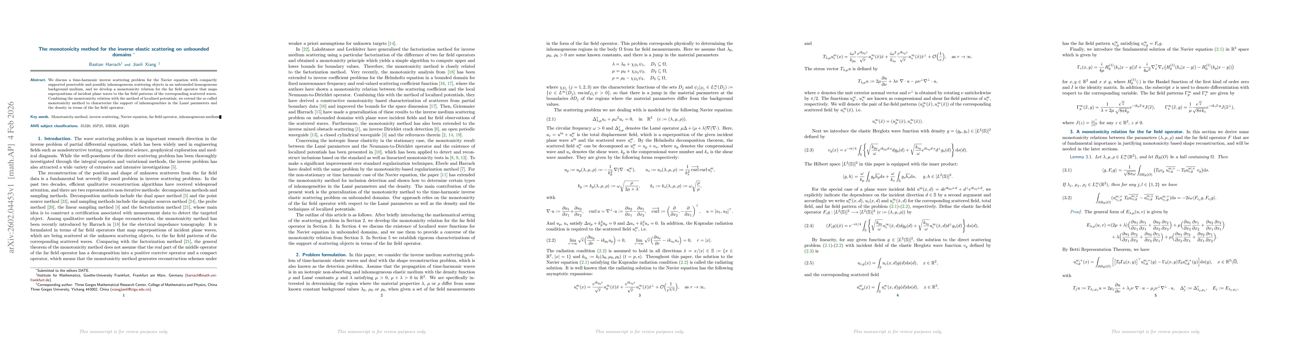 Thumbnail for The monotonicity method for the inverse elastic scattering on unbounded domains