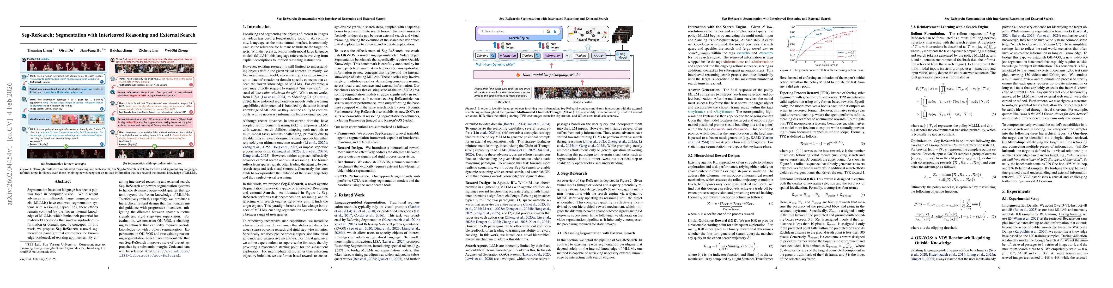 Thumbnail for Seg-ReSearch: Segmentation with Interleaved Reasoning and External Search