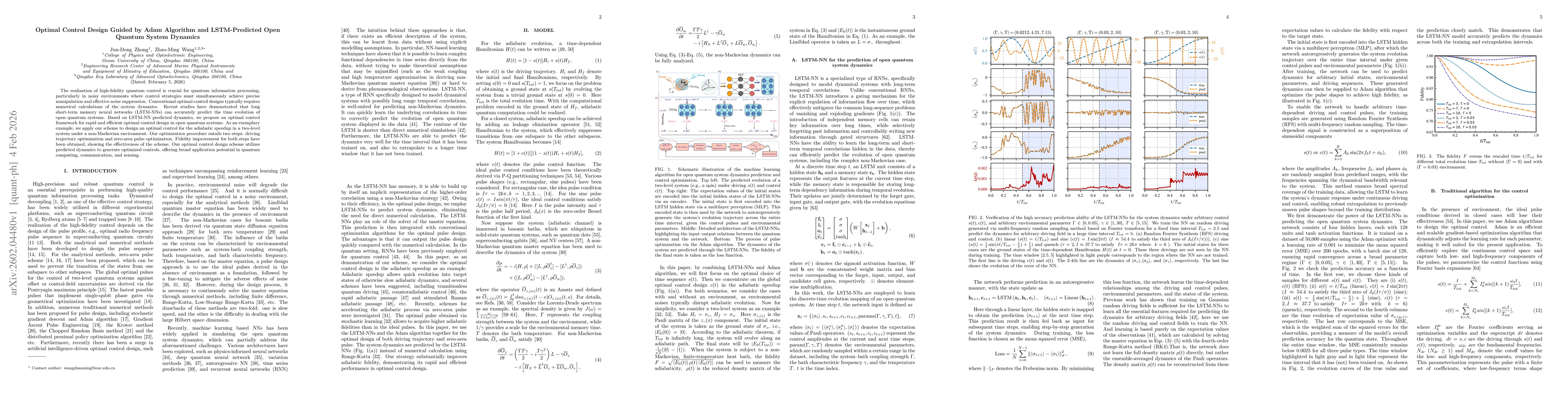 Thumbnail for Optimal Control Design Guided by Adam Algorithm and LSTM-Predicted Open Quantum System Dynamics