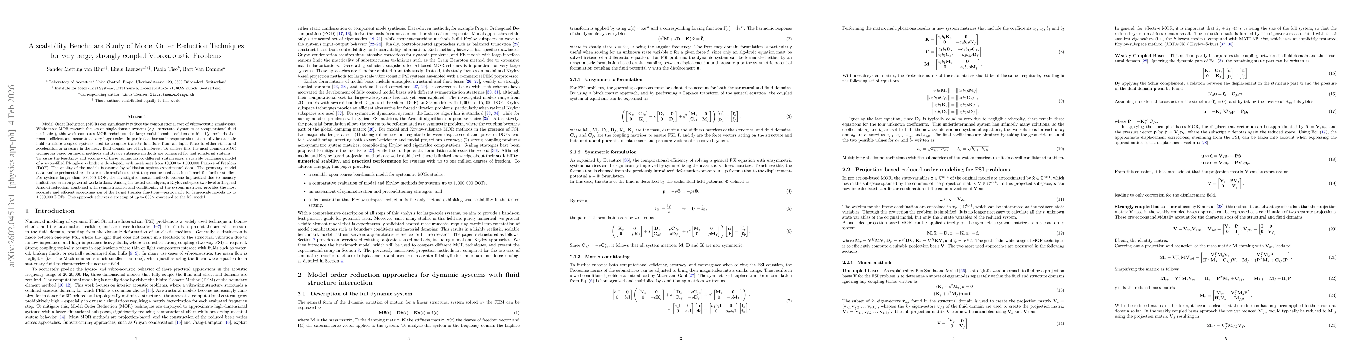 Thumbnail for A scalability benchmark study of model order reduction techniques for very large, strongly coupled vibroacoustic problems