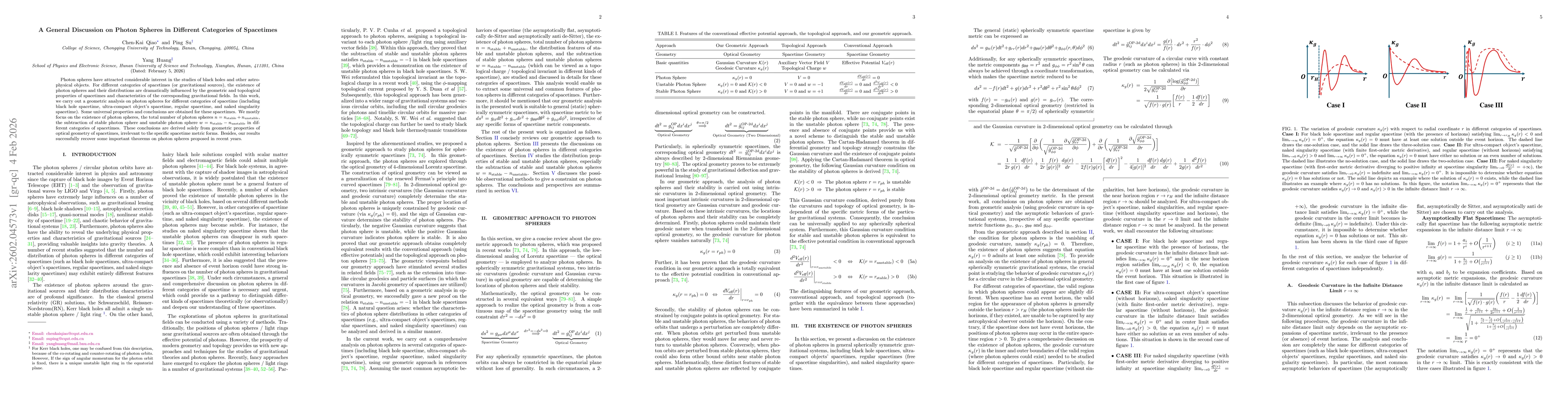 Thumbnail for A General Discussion on Photon Spheres in Different Categories of Spacetimes