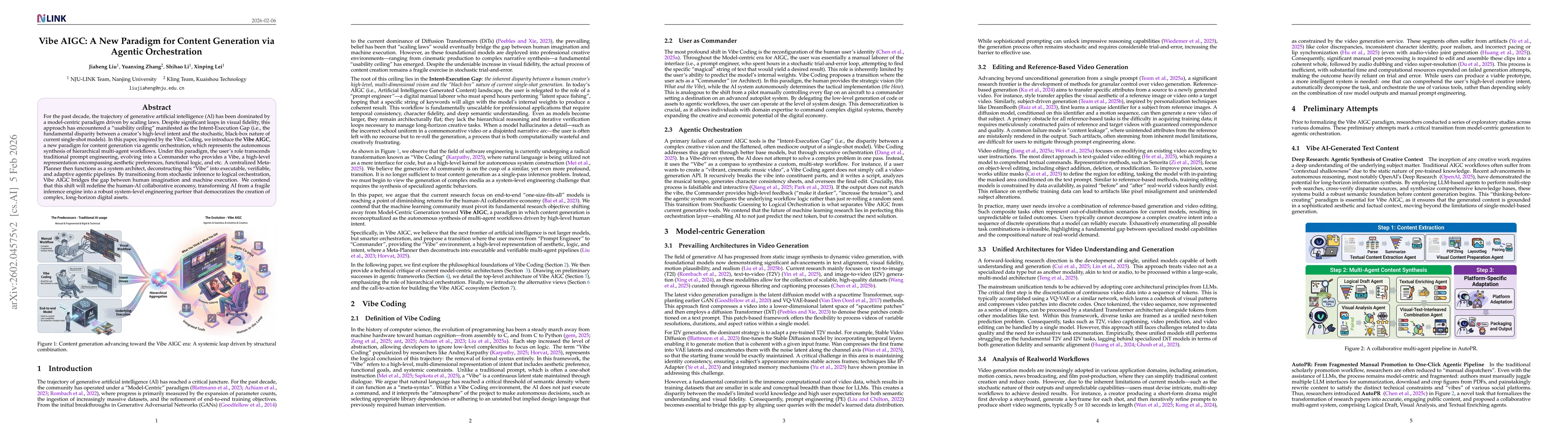 Thumbnail for Vibe AIGC: A New Paradigm for Content Generation via Agentic Orchestration
