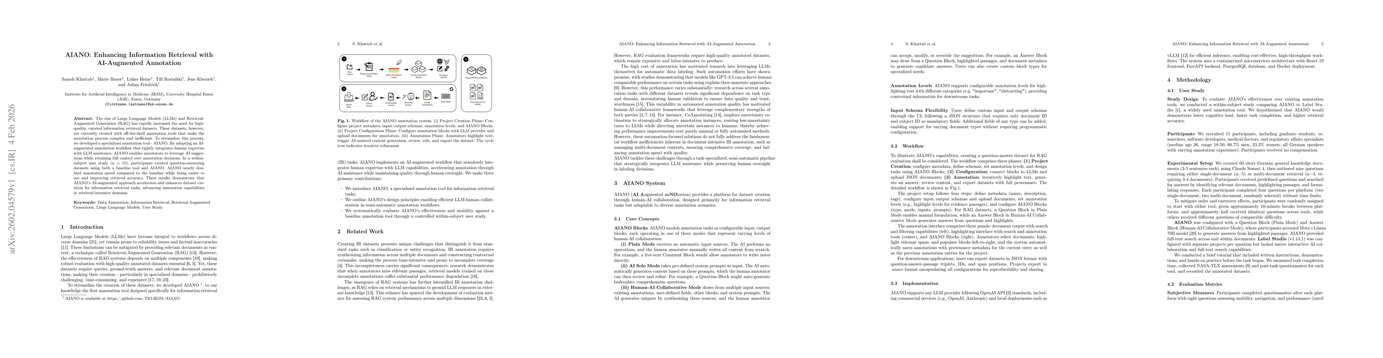 Thumbnail for AIANO: Enhancing Information Retrieval with AI-Augmented Annotation