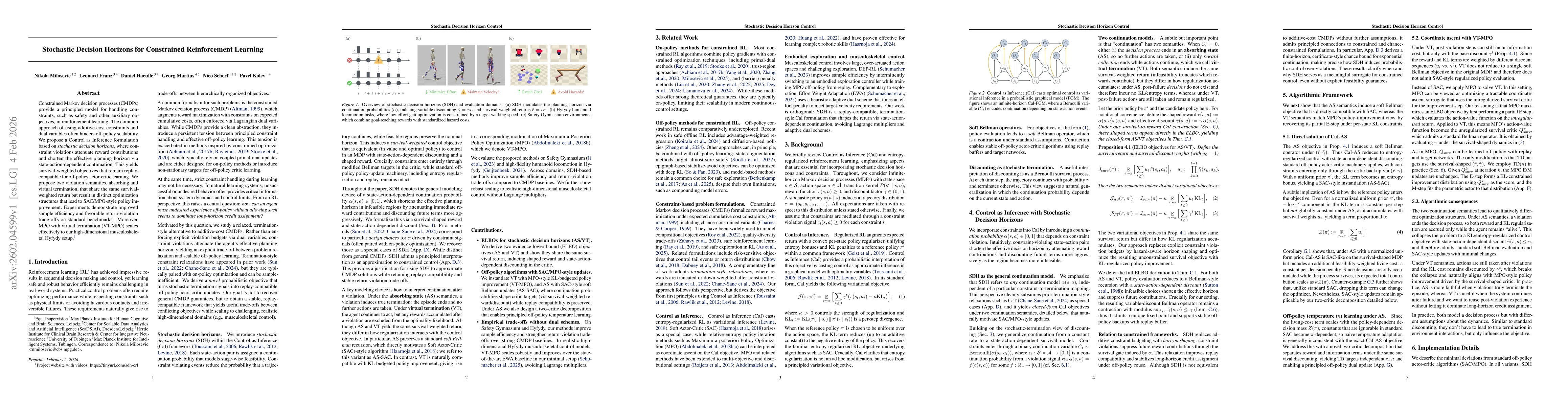 Thumbnail for Stochastic Decision Horizons for Constrained Reinforcement Learning