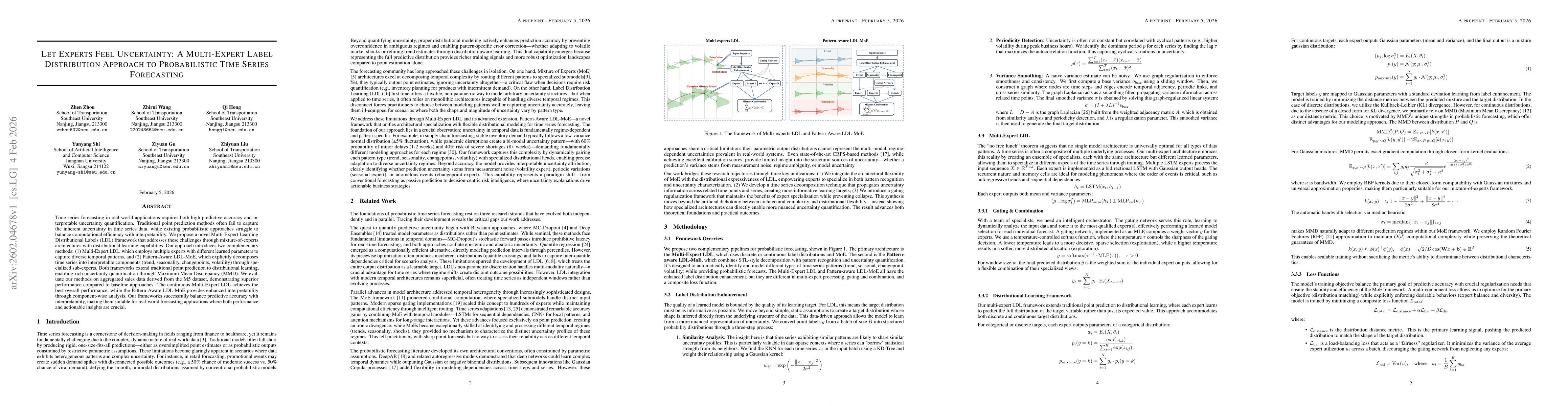 Thumbnail for Let Experts Feel Uncertainty: A Multi-Expert Label Distribution Approach to Probabilistic Time Series Forecasting