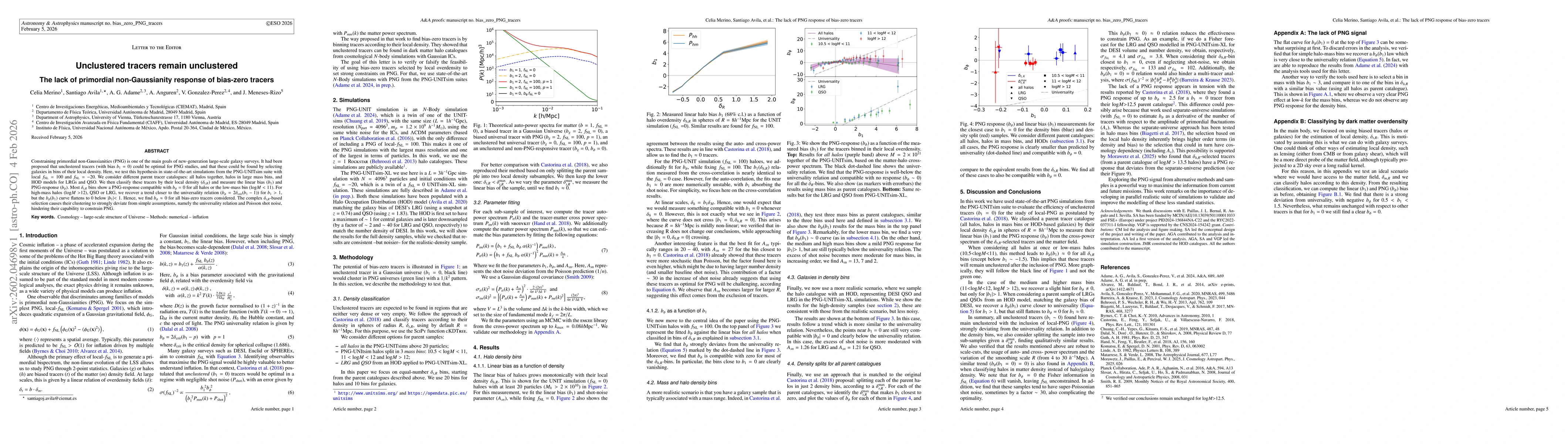 Thumbnail for Unclustered tracers remain unclustered: the lack of primordial non-Gaussianity response of bias-zero tracers