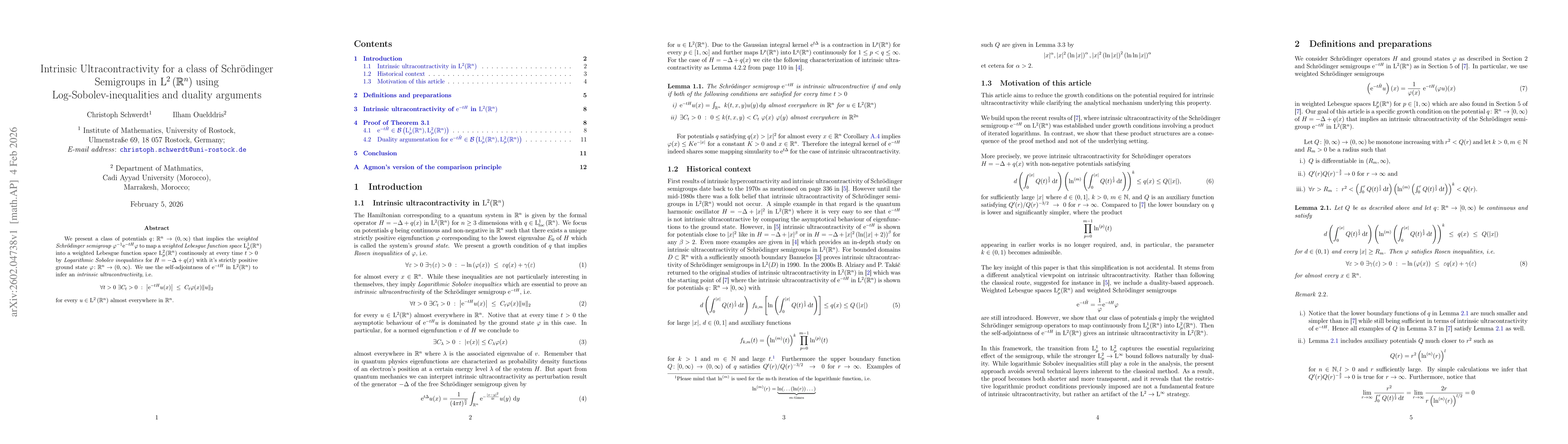 Thumbnail for Intrinsic Ultracontractivity for a class of Schroedinger Semigroups in $\mathrm{L}^{2}\left( \mathbb{R}^{n} \right)$ using Log-Sobolev-inequalities and duality arguments