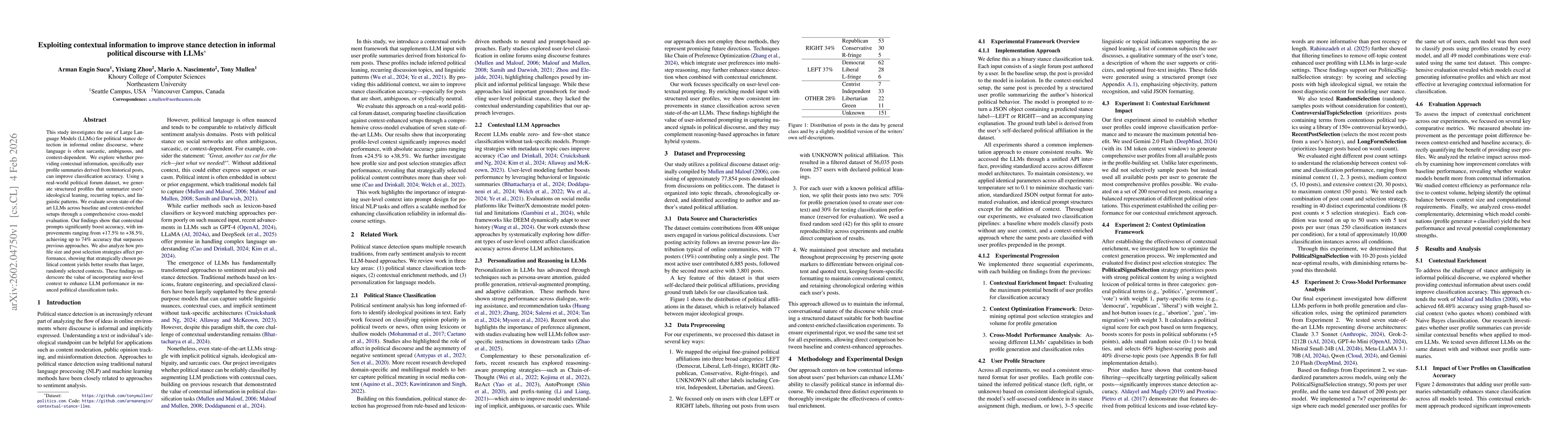 Thumbnail for Exploiting contextual information to improve stance detection in informal political discourse with LLMs