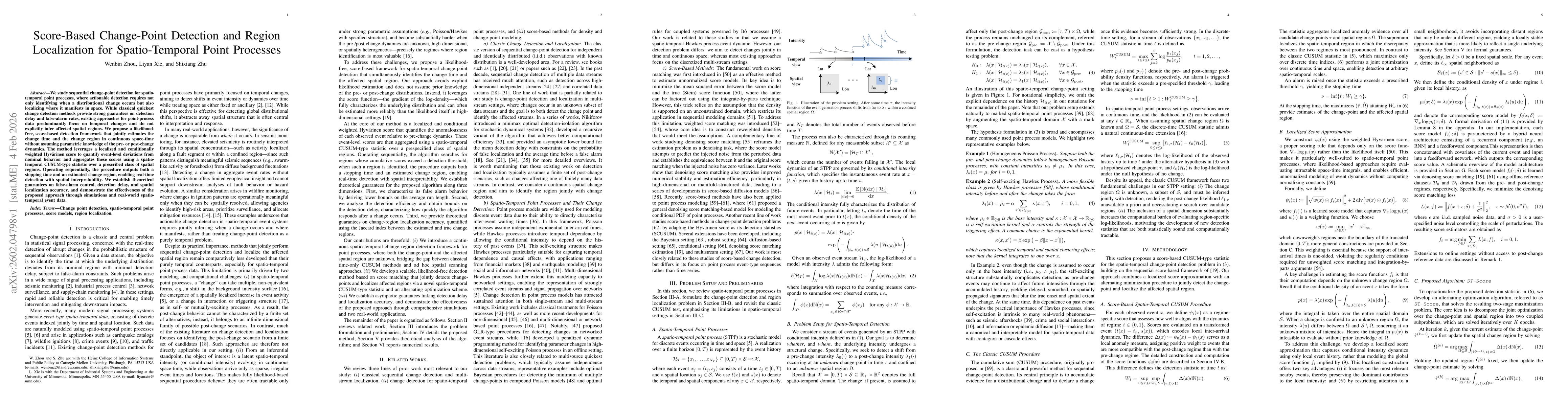 Thumbnail for Score-Based Change-Point Detection and Region Localization for Spatio-Temporal Point Processes