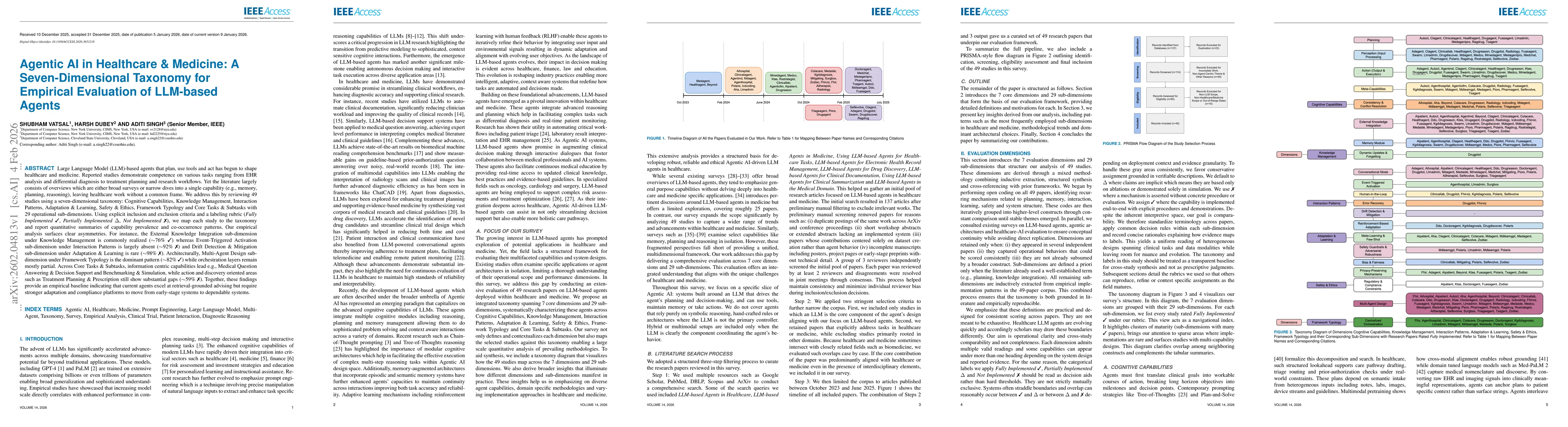 Thumbnail for Agentic AI in Healthcare & Medicine: A Seven-Dimensional Taxonomy for Empirical Evaluation of LLM-based Agents
