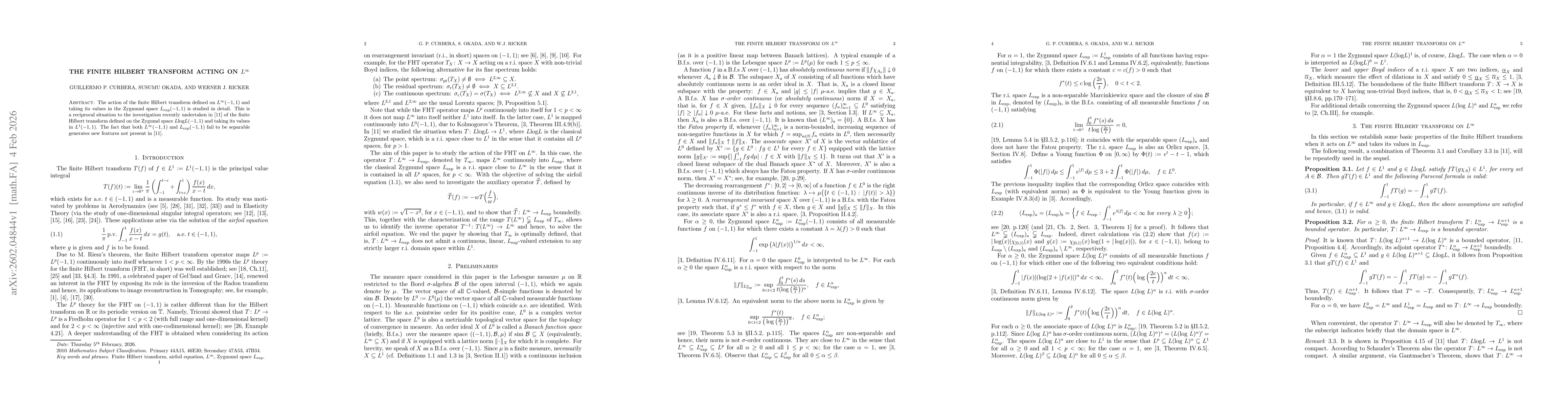 Thumbnail for The finite Hilbert transform acting on $L^\infty$