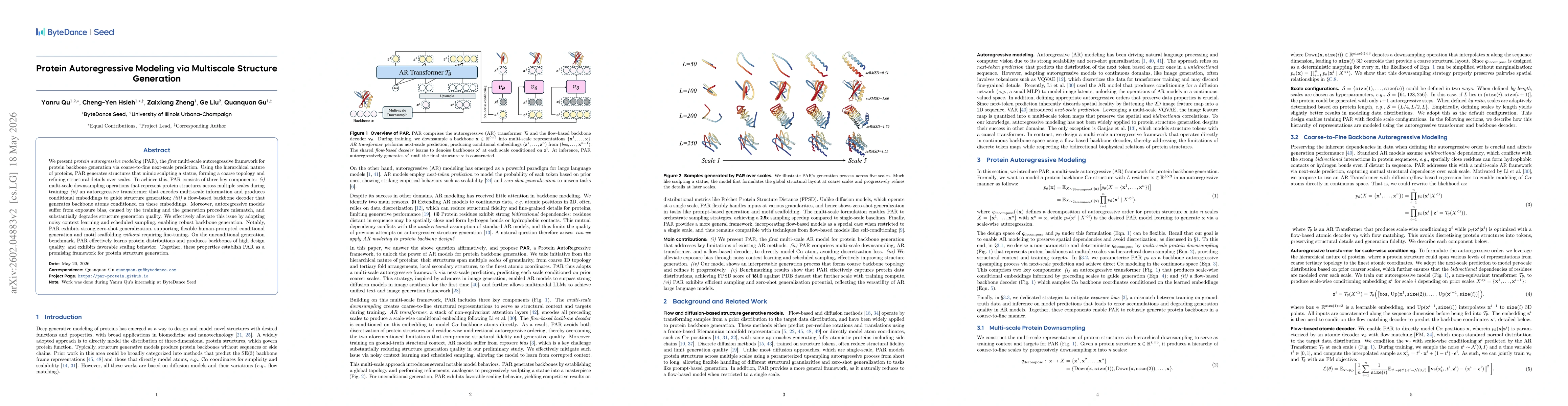 Thumbnail for Protein Autoregressive Modeling via Multiscale Structure Generation