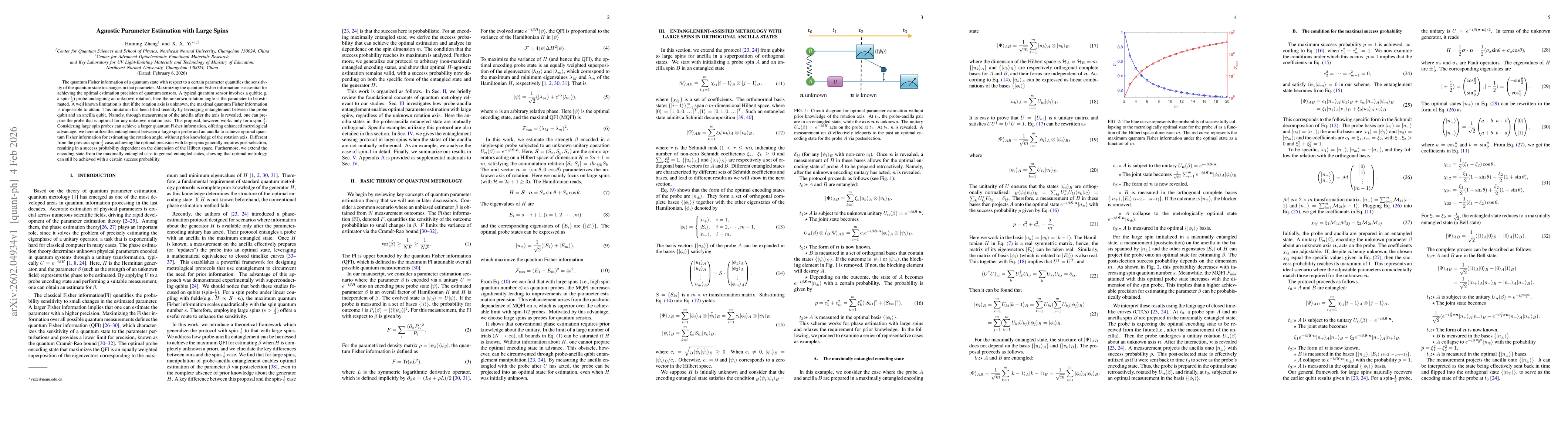 Thumbnail for Agnostic Parameter Estimation with Large Spins