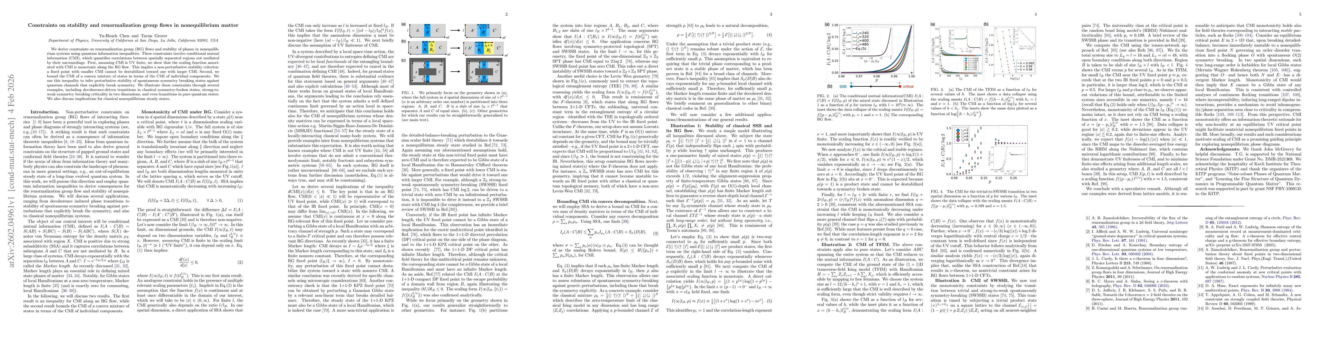 Thumbnail for Constraints on stability and renormalization group flows in nonequilibrium matter