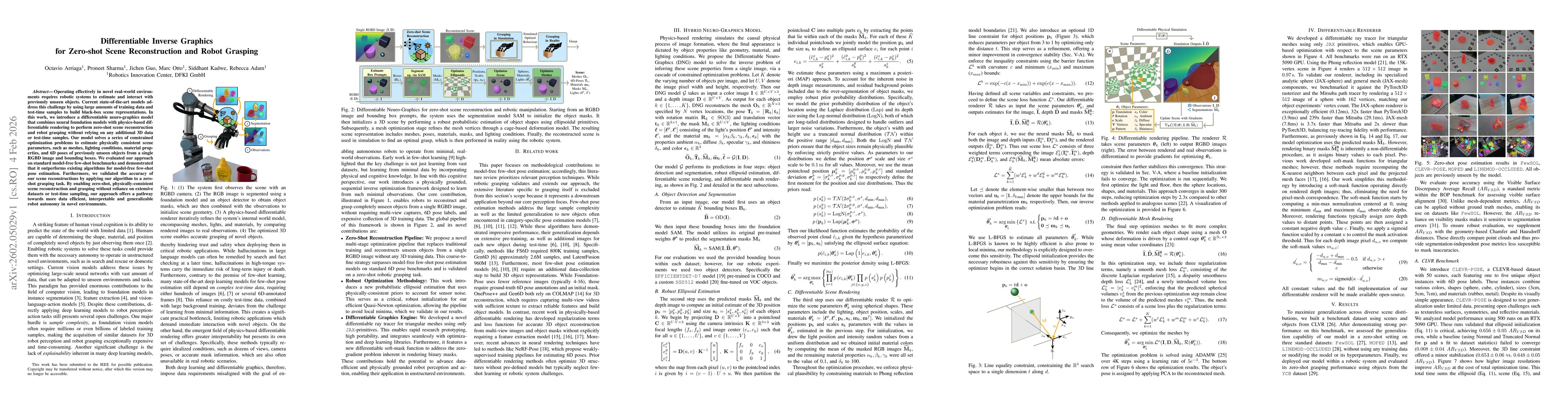 Thumbnail for Differentiable Inverse Graphics for Zero-shot Scene Reconstruction and Robot Grasping