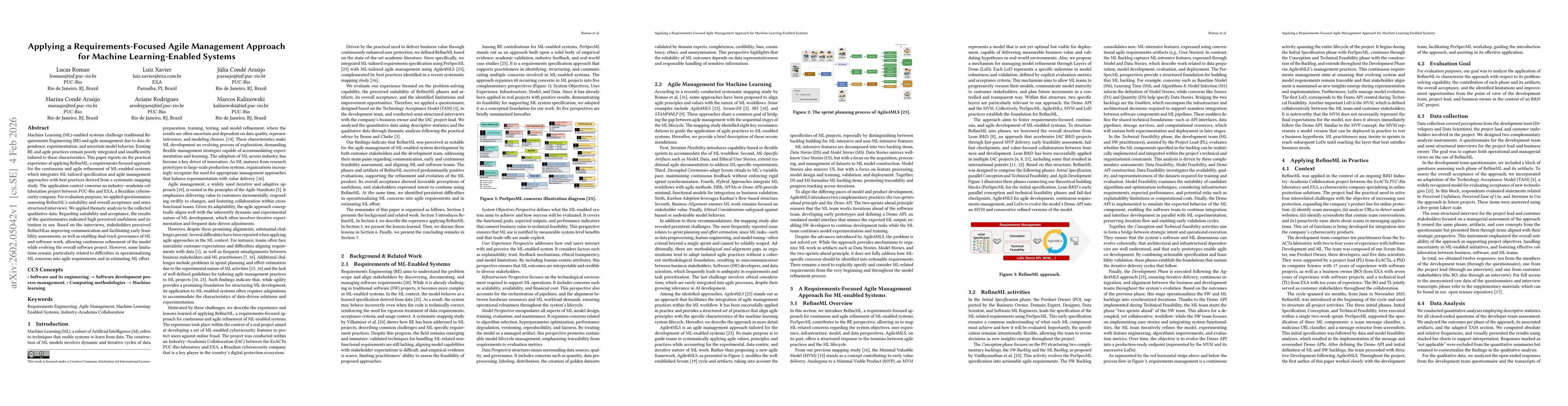Thumbnail for Applying a Requirements-Focused Agile Management Approach for Machine Learning-Enabled Systems