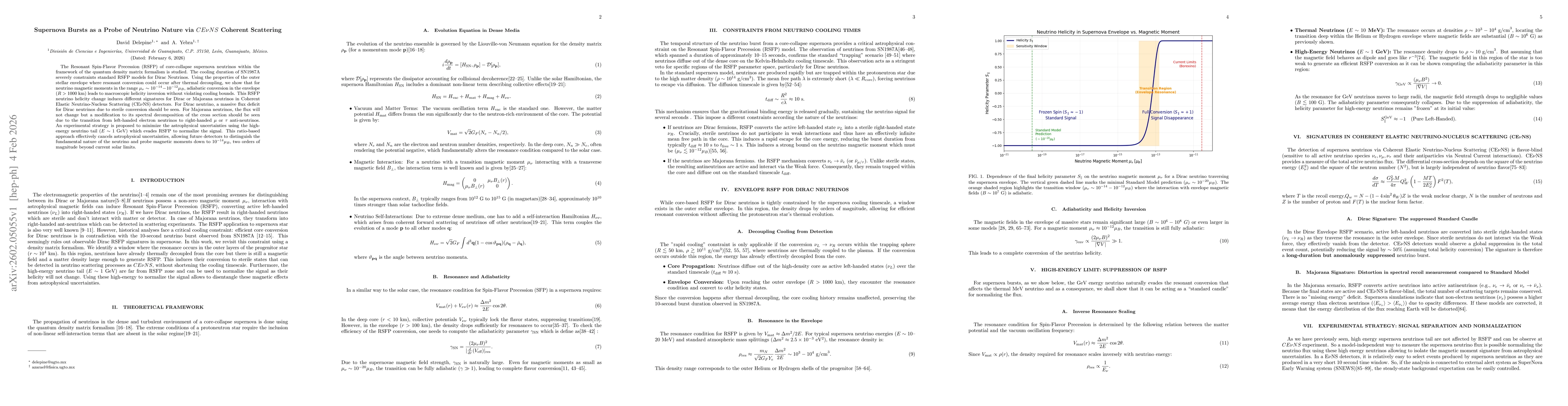 Thumbnail for Supernova Bursts as a Probe of Neutrino Nature via $CEνNS$ Coherent Scattering