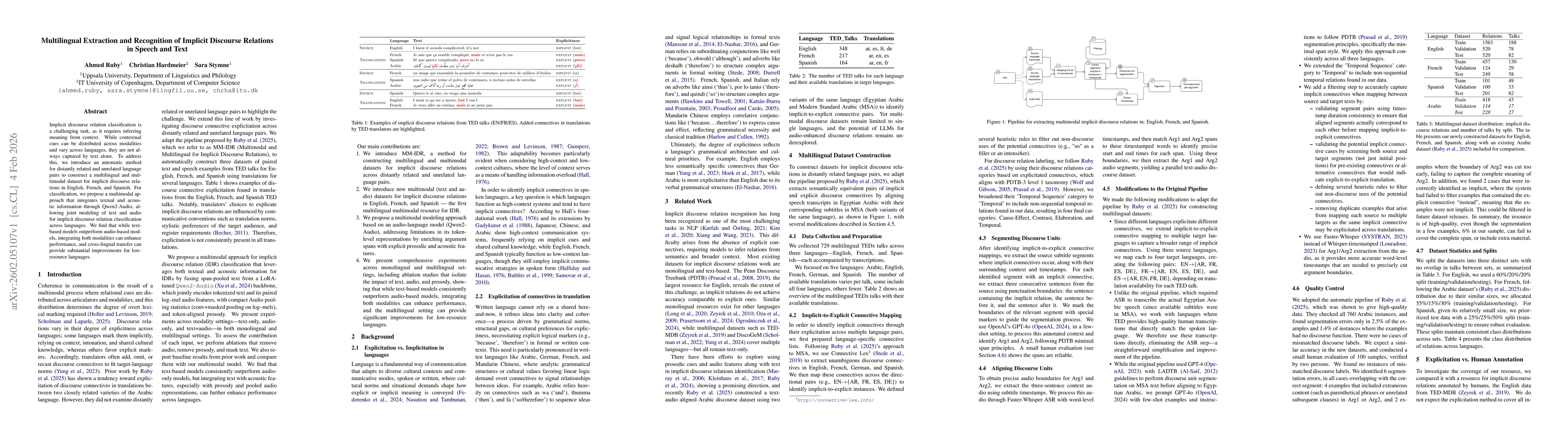 Thumbnail for Multilingual Extraction and Recognition of Implicit Discourse Relations in Speech and Text