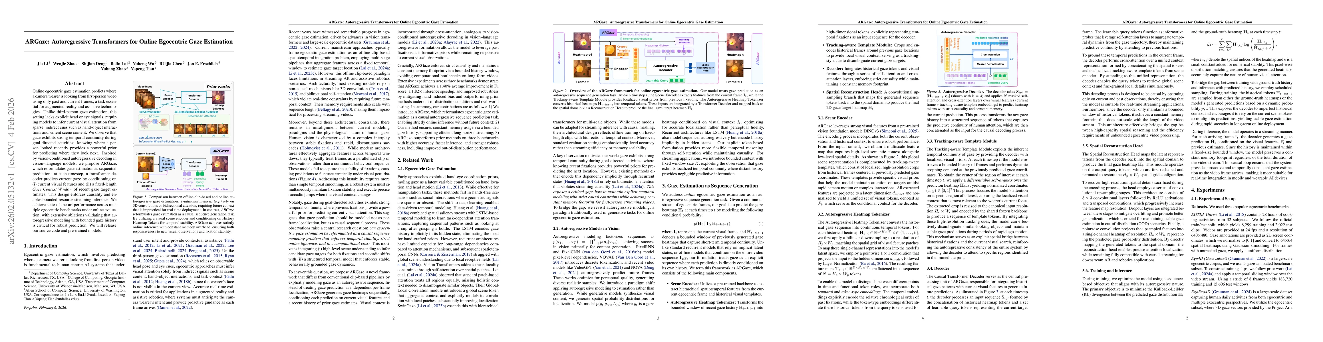 Thumbnail for ARGaze: Autoregressive Transformers for Online Egocentric Gaze Estimation