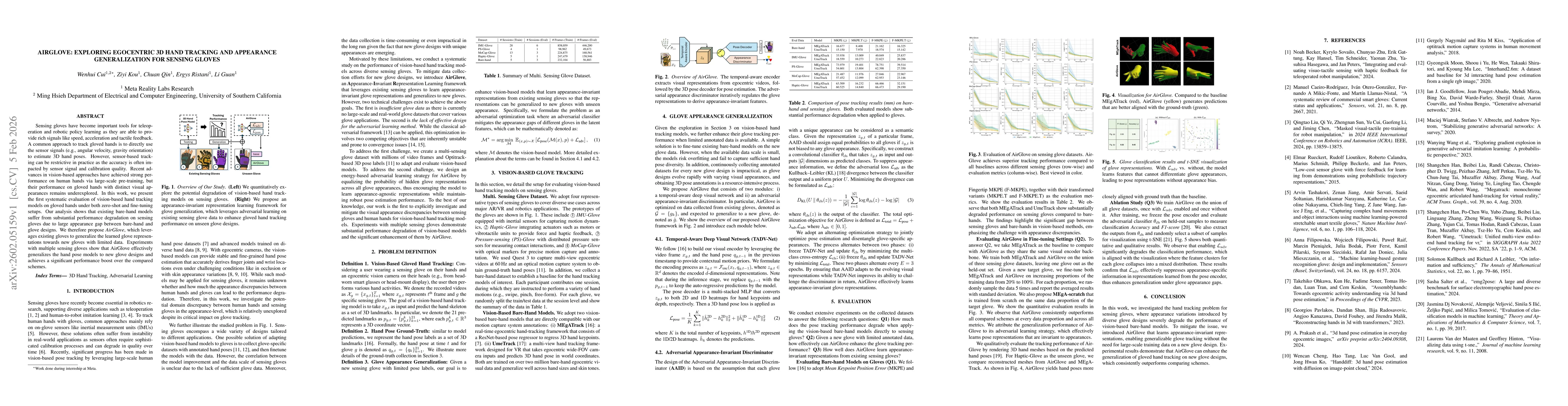 Thumbnail for AirGlove: Exploring Egocentric 3D Hand Tracking and Appearance Generalization for Sensing Gloves