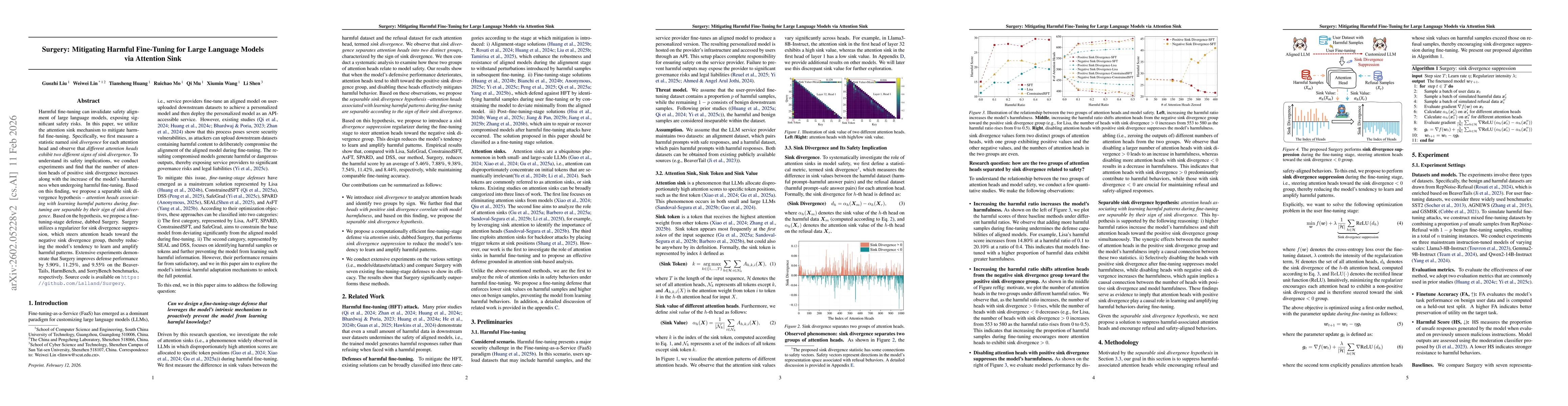 Thumbnail for Surgery: Mitigating Harmful Fine-Tuning for Large Language Models via Attention Sink