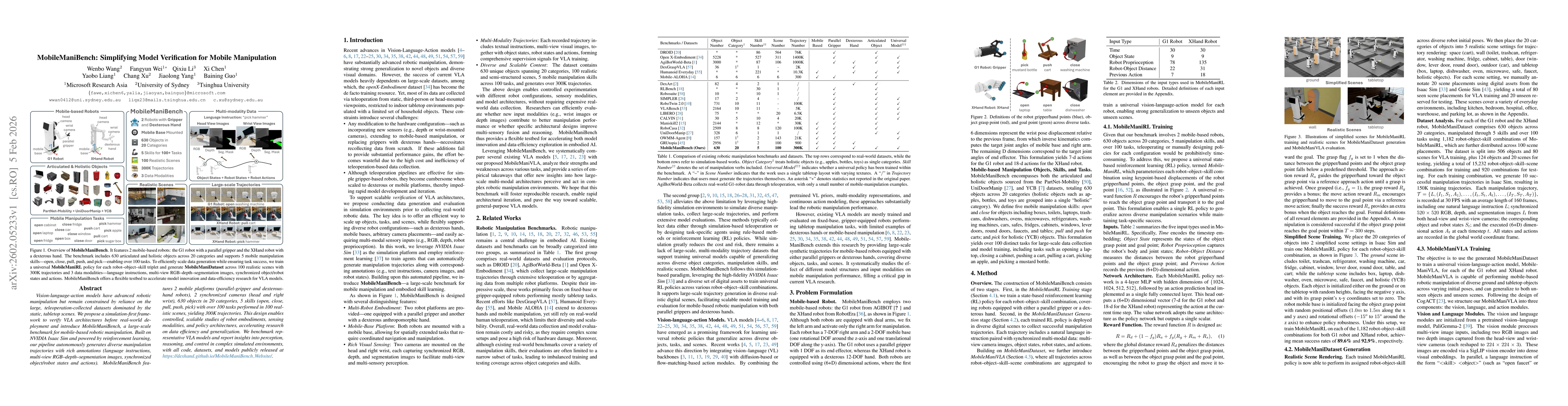 Thumbnail for MobileManiBench: Simplifying Model Verification for Mobile Manipulation