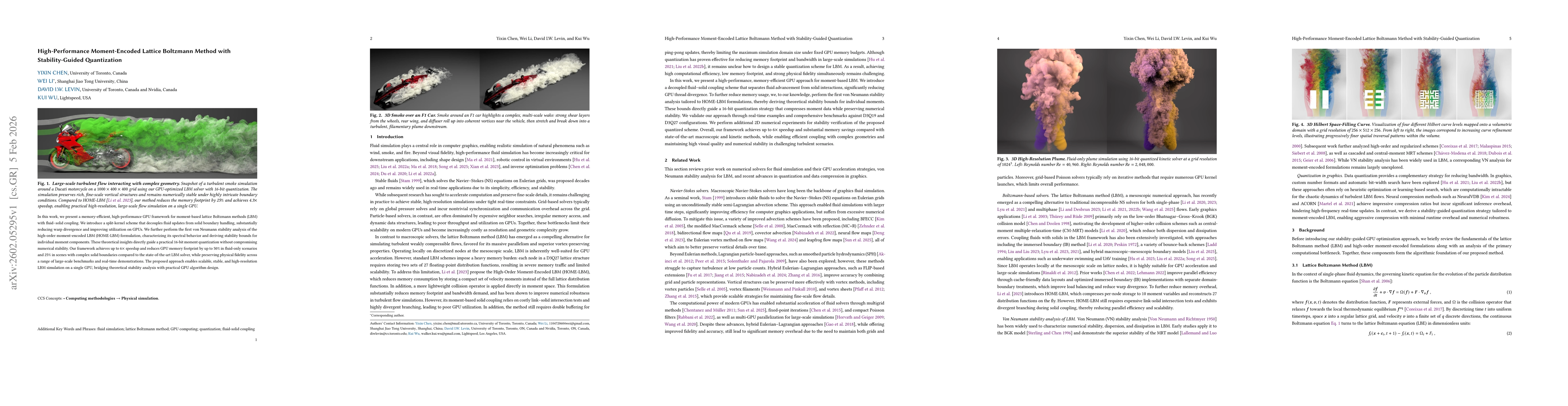 Thumbnail for High-Performance Moment-Encoded Lattice Boltzmann Method with Stability-Guided Quantization