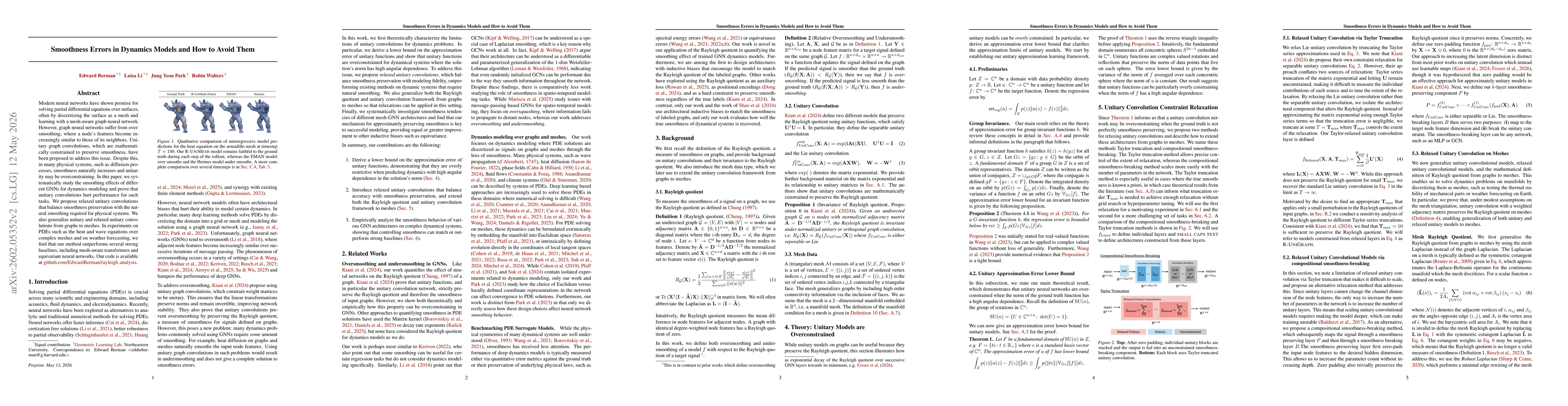 Thumbnail for Smoothness Errors in Dynamics Models and How to Avoid Them