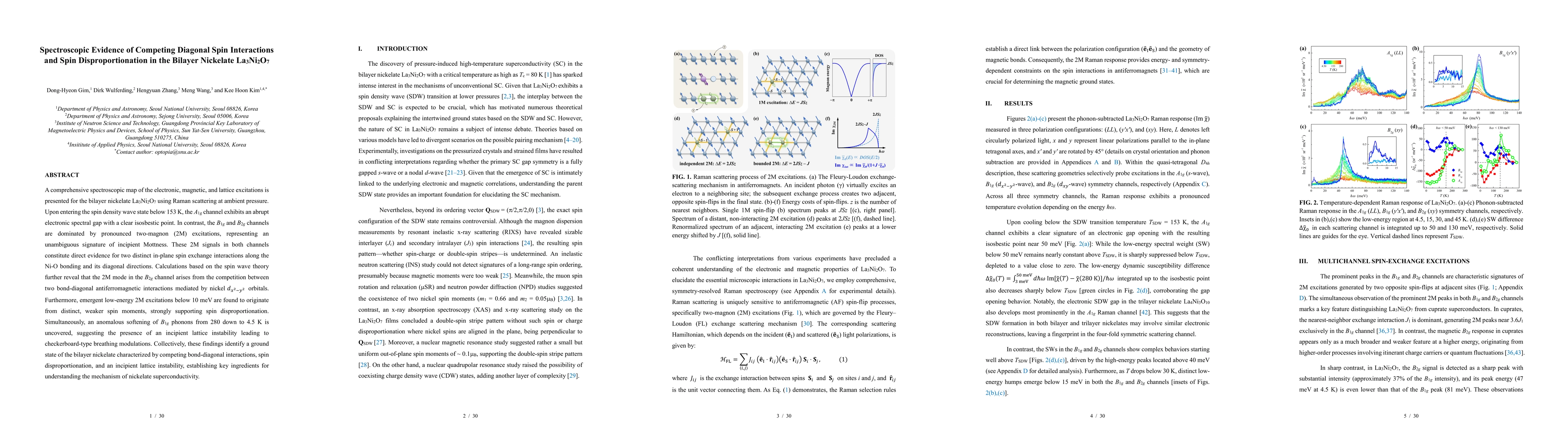 Thumbnail for Spectroscopic Evidence of Competing Diagonal Spin Interactions and Spin Disproportionation in the Bilayer Nickelate La$_3$Ni$_2$O$_7$