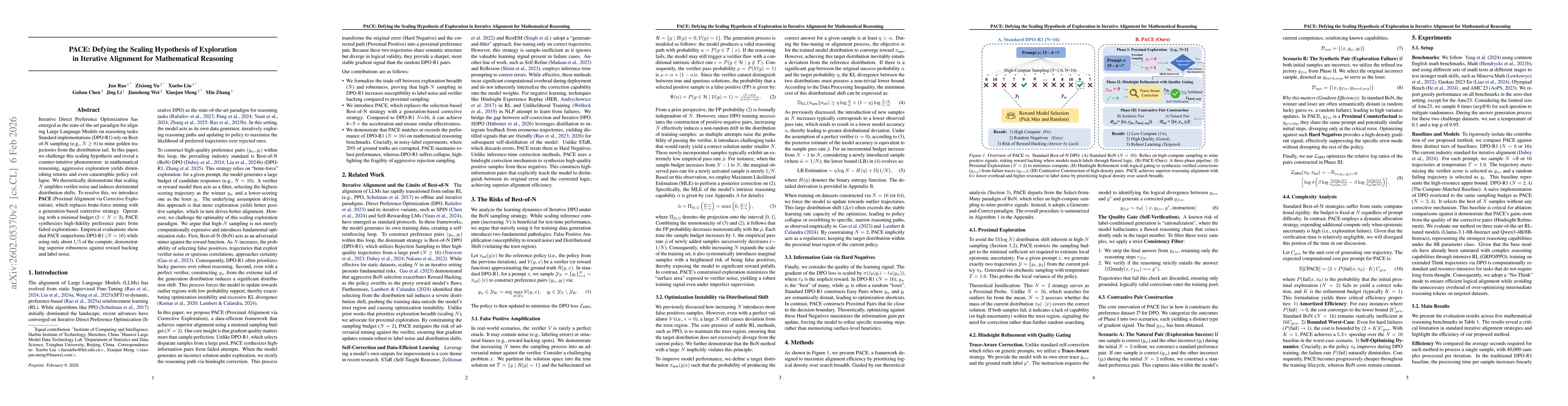 Thumbnail for PACE: Defying the Scaling Hypothesis of Exploration in Iterative Alignment for Mathematical Reasoning