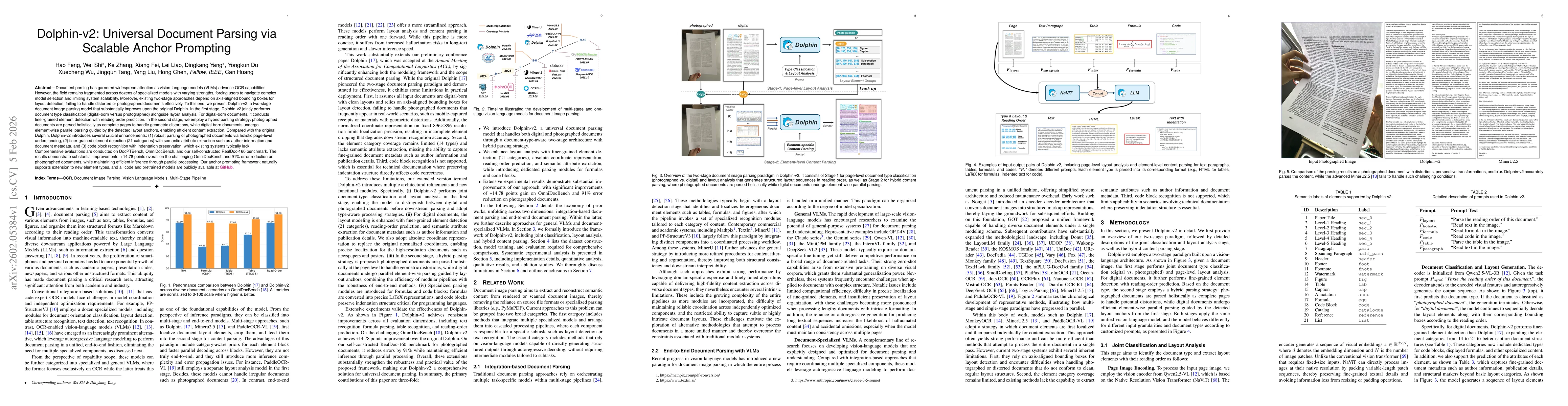 Thumbnail for Dolphin-v2: Universal Document Parsing via Scalable Anchor Prompting