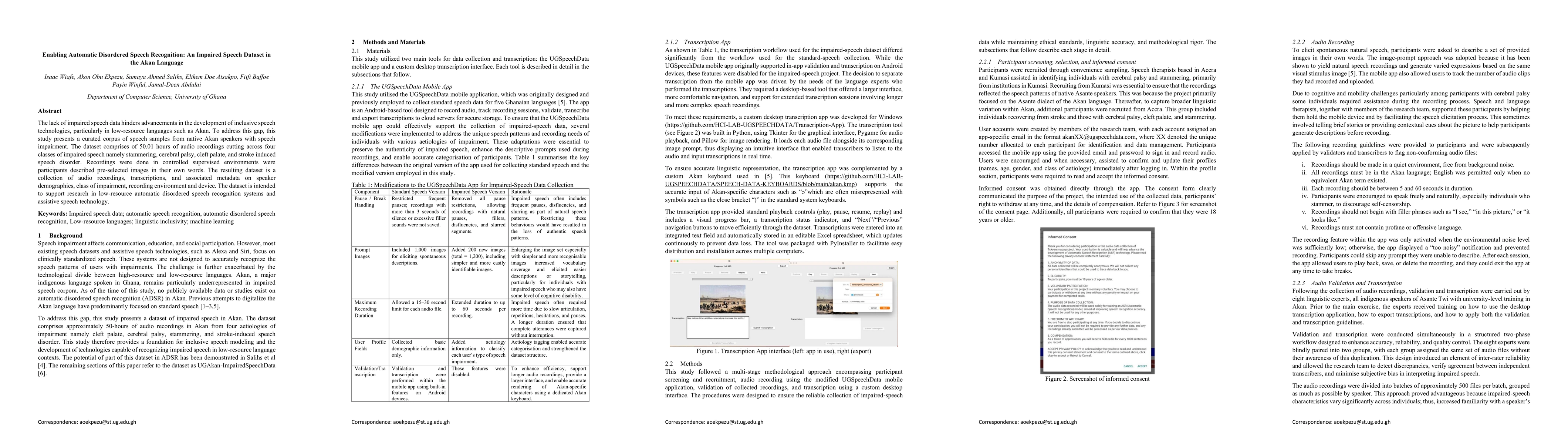 Thumbnail for Enabling Automatic Disordered Speech Recognition: An Impaired Speech Dataset in the Akan Language