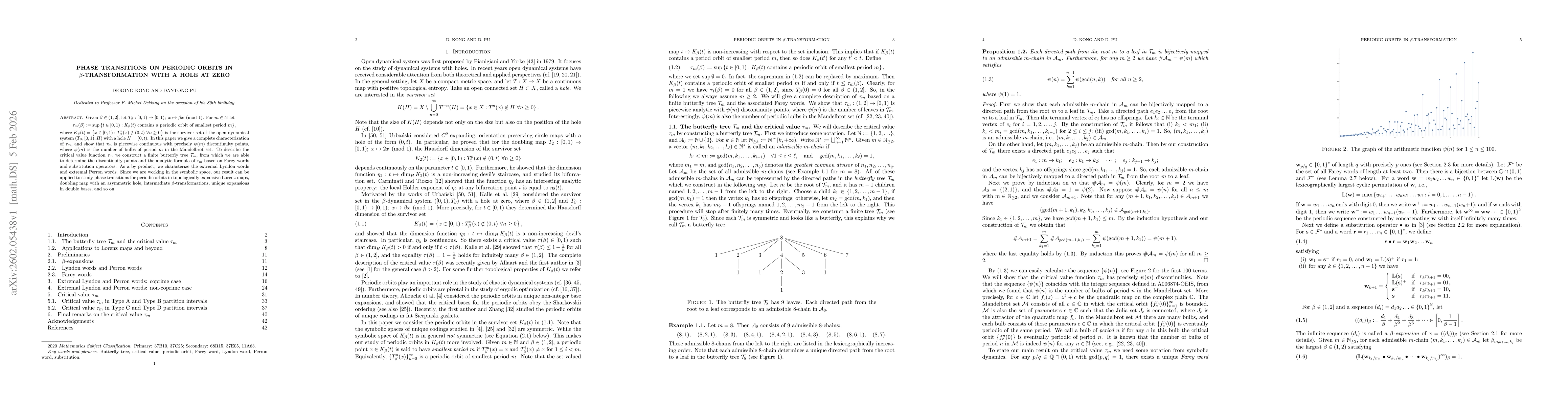 Thumbnail for Phase transitions on periodic orbits in $β$-transformation with a hole at zero