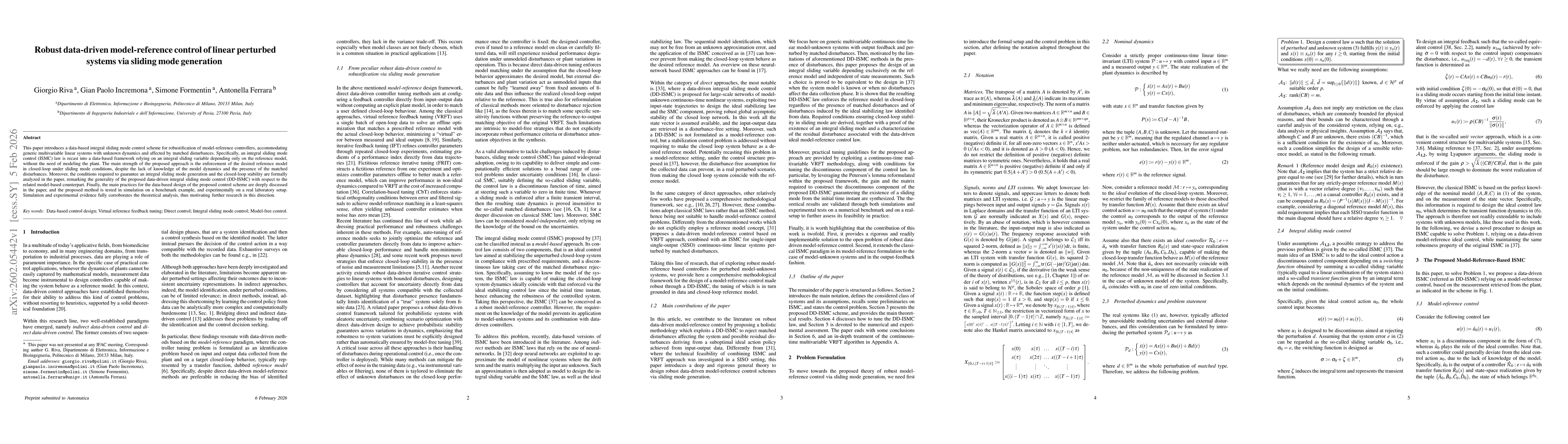 Thumbnail for Robust data-driven model-reference control of linear perturbed systems via sliding mode generation