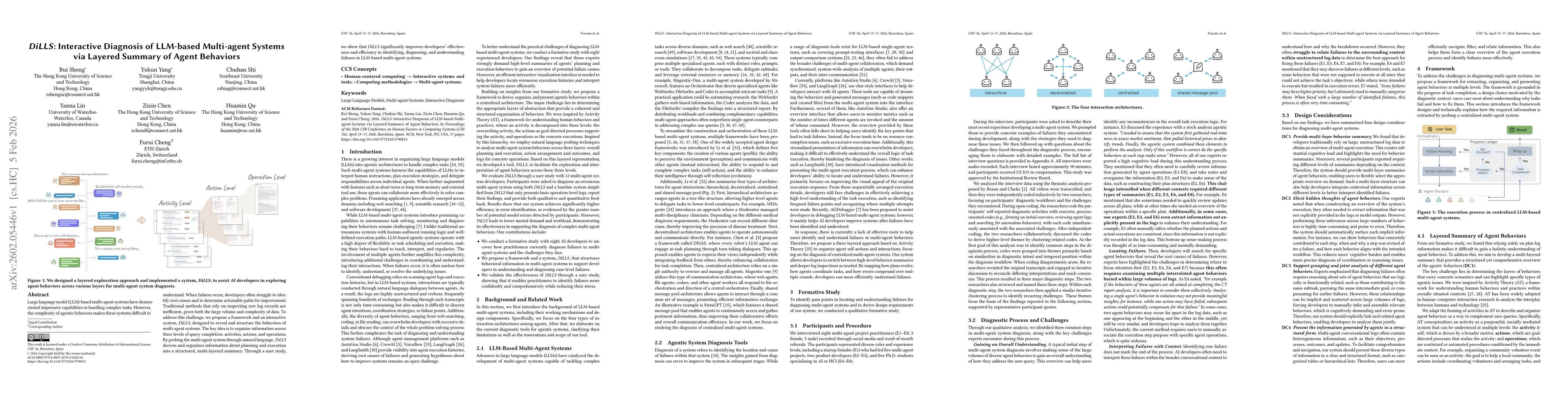 Thumbnail for DiLLS: Interactive Diagnosis of LLM-based Multi-agent Systems via Layered Summary of Agent Behaviors
