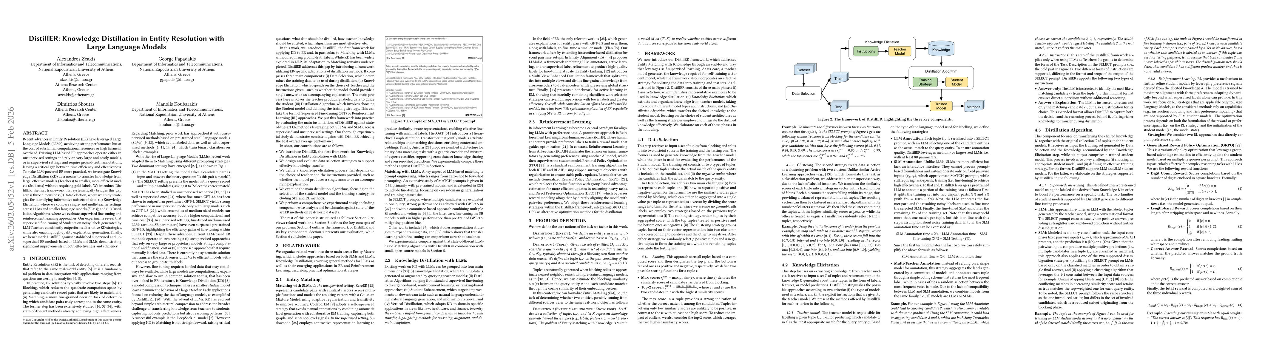 Thumbnail for DistillER: Knowledge Distillation in Entity Resolution with Large Language Models
