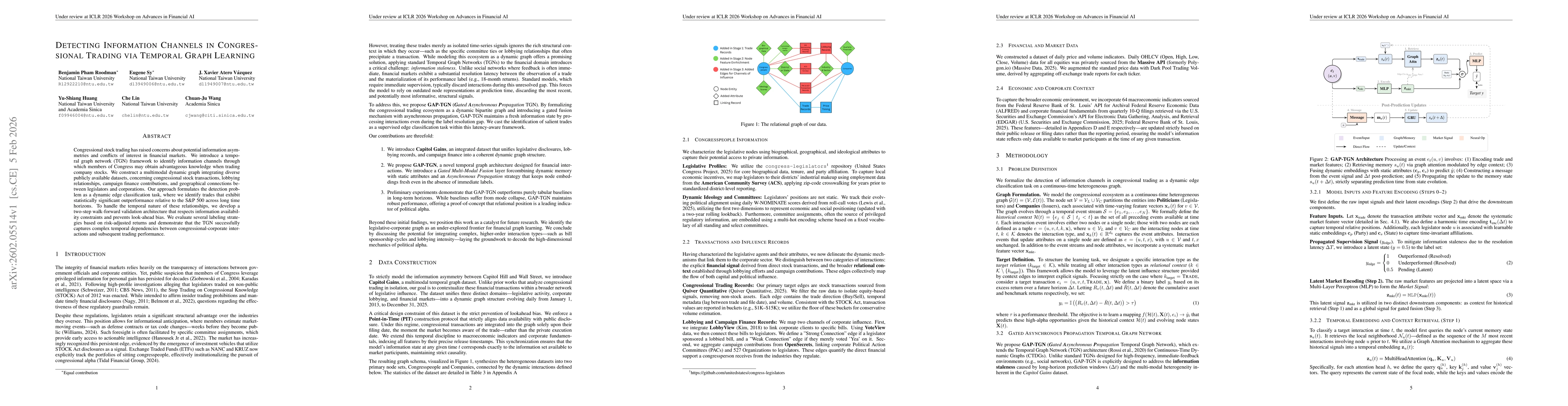 Thumbnail for Detecting Information Channels in Congressional Trading via Temporal Graph Learning