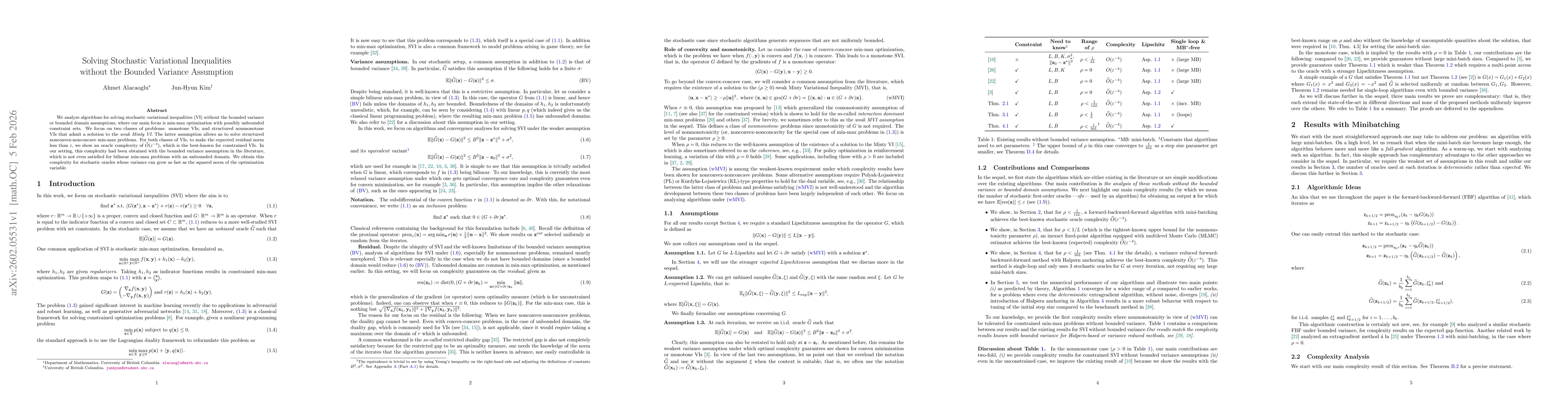 Thumbnail for Solving Stochastic Variational Inequalities without the Bounded Variance Assumption