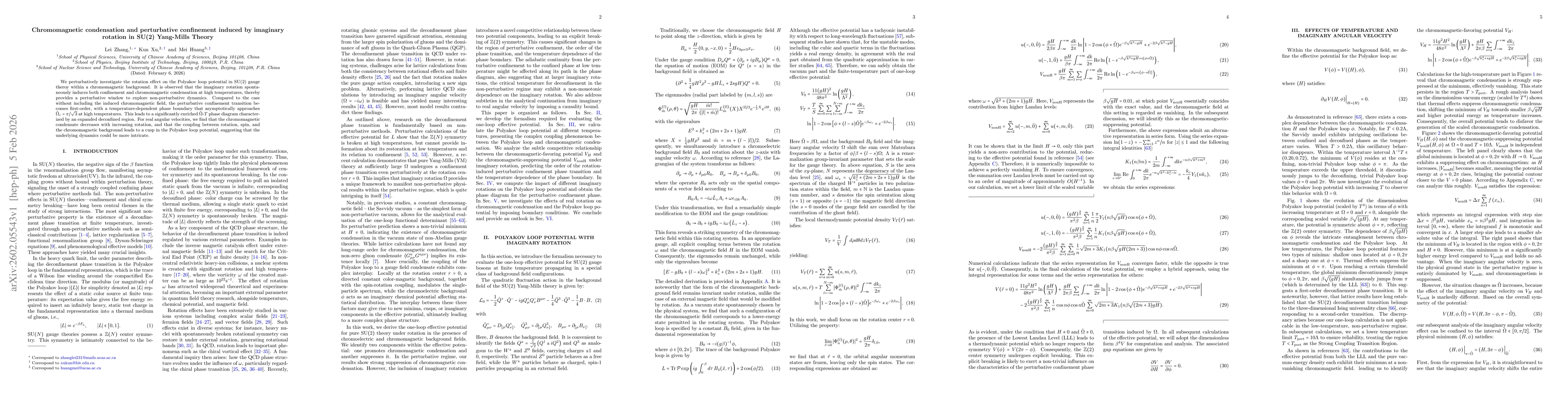 Thumbnail for Chromomagnetic condensation and perturbative confinement induced by imaginary rotation in SU(2) Yang-Mills Theory