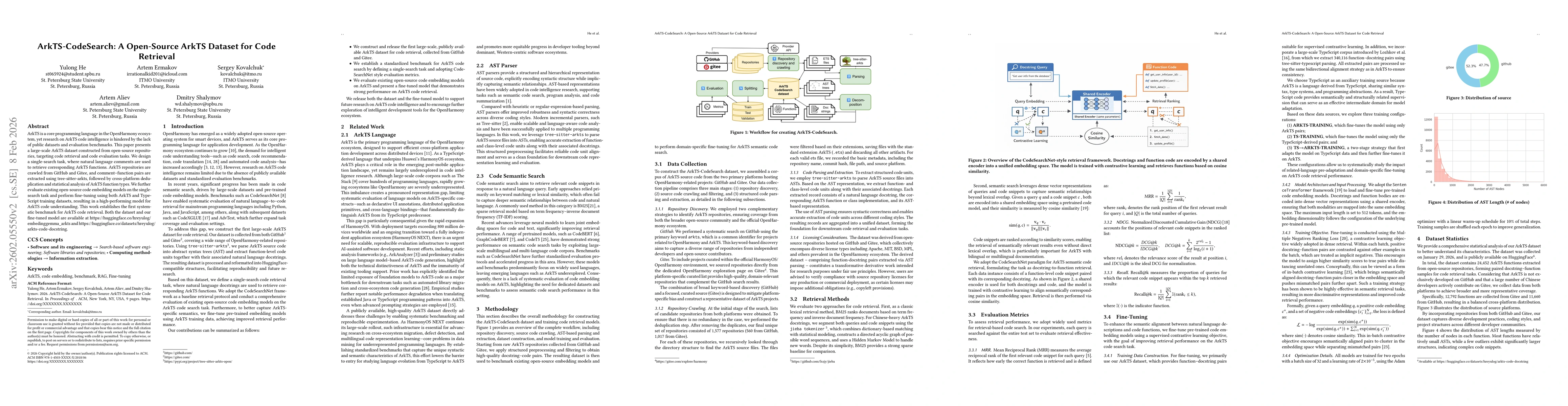 Thumbnail for ArkTS-CodeSearch: A Open-Source ArkTS Dataset for Code Retrieval