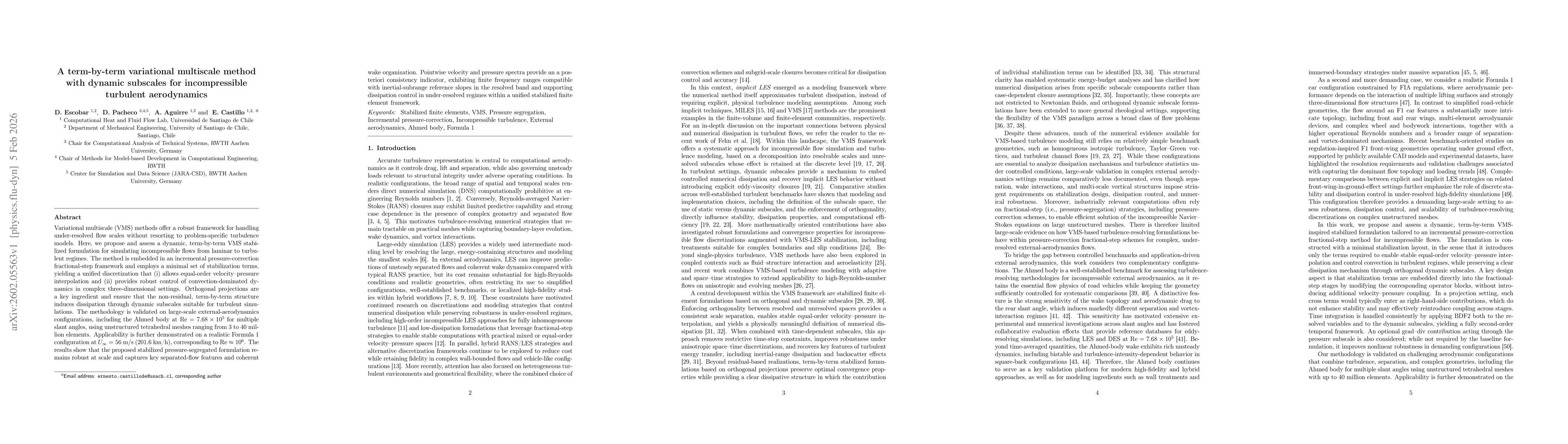 Thumbnail for A term-by-term variational multiscale method with dynamic subscales for incompressible turbulent aerodynamics