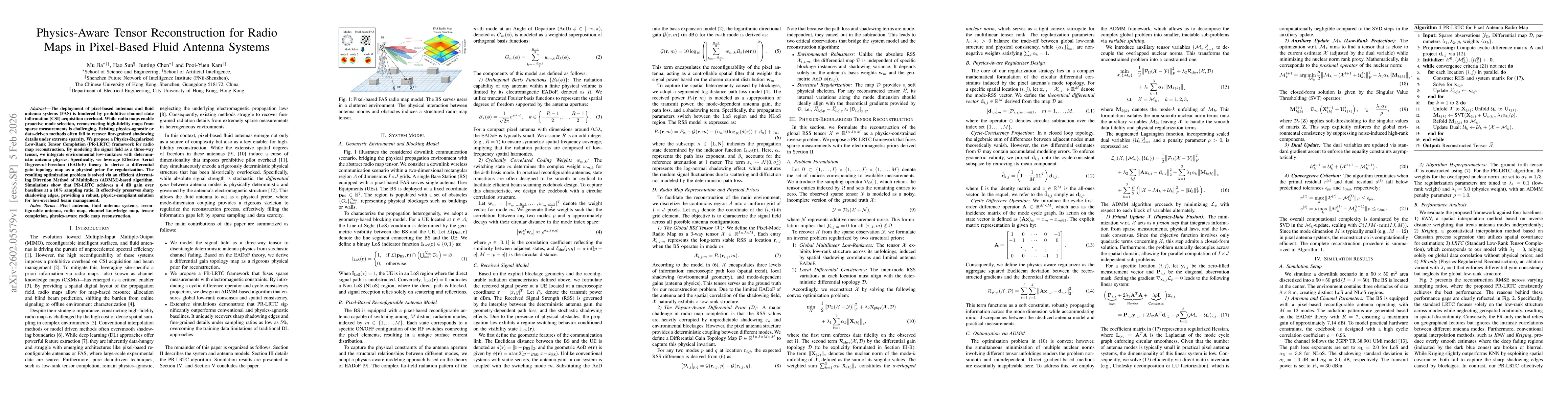 Thumbnail for Physics-Aware Tensor Reconstruction for Radio Maps in Pixel-Based Fluid Antenna Systems