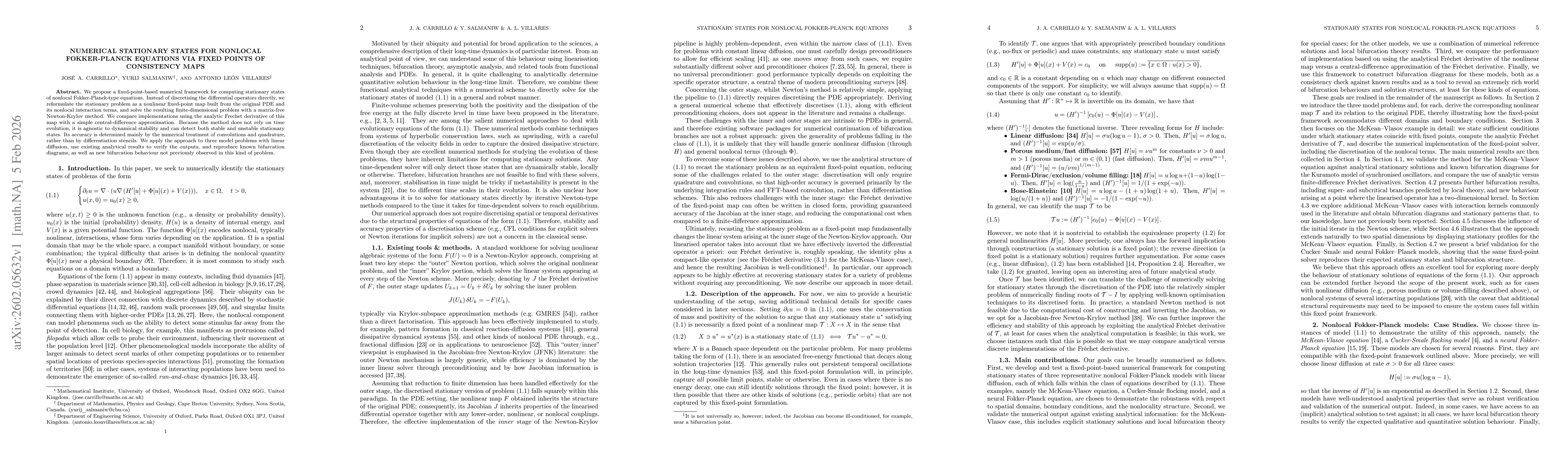 Thumbnail for Numerical stationary states for nonlocal Fokker-Planck equations via fixed points of consistency maps