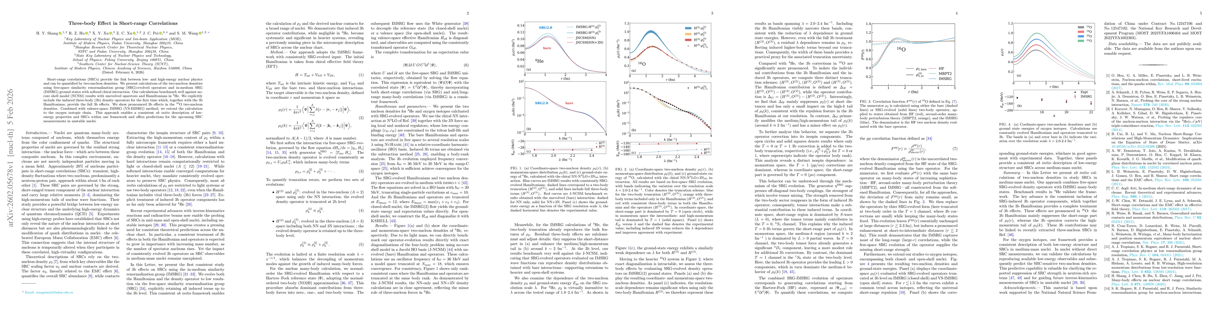Thumbnail for Three-body Effect in Short-range Correlations