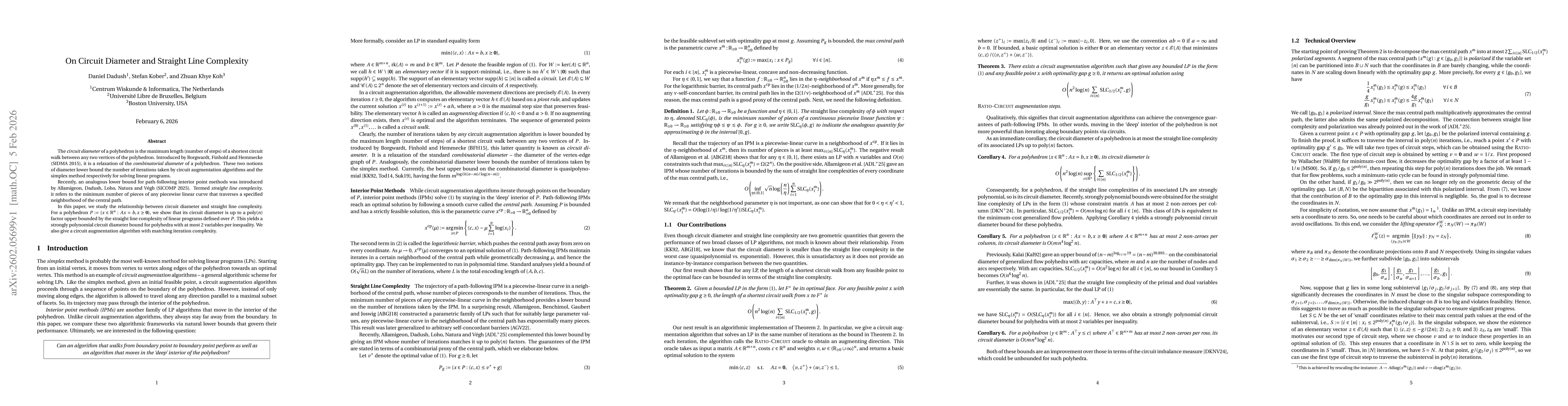 Thumbnail for On Circuit Diameter and Straight Line Complexity