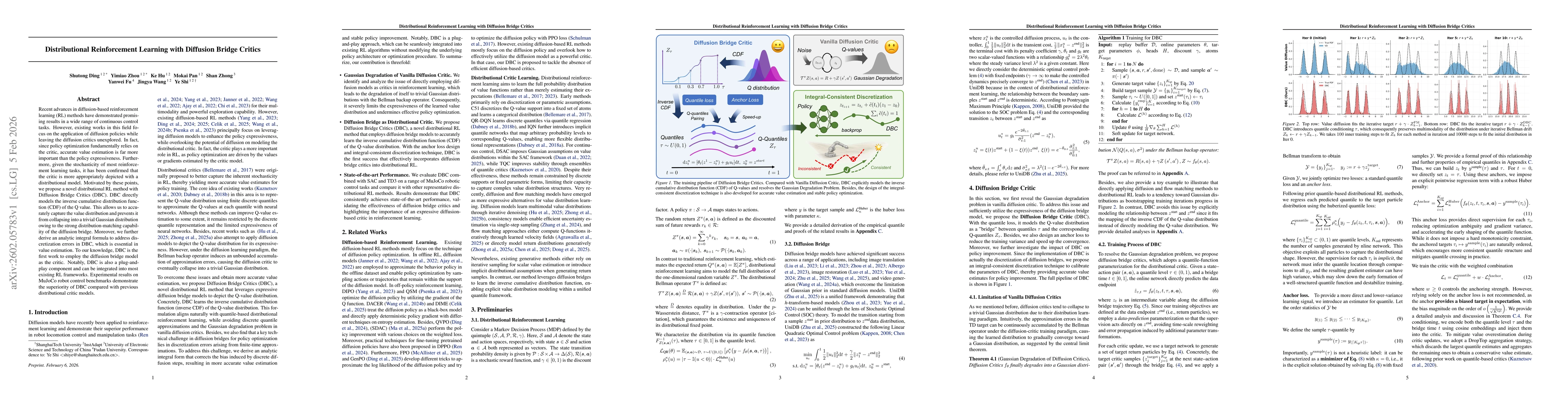 Thumbnail for Distributional Reinforcement Learning with Diffusion Bridge Critics