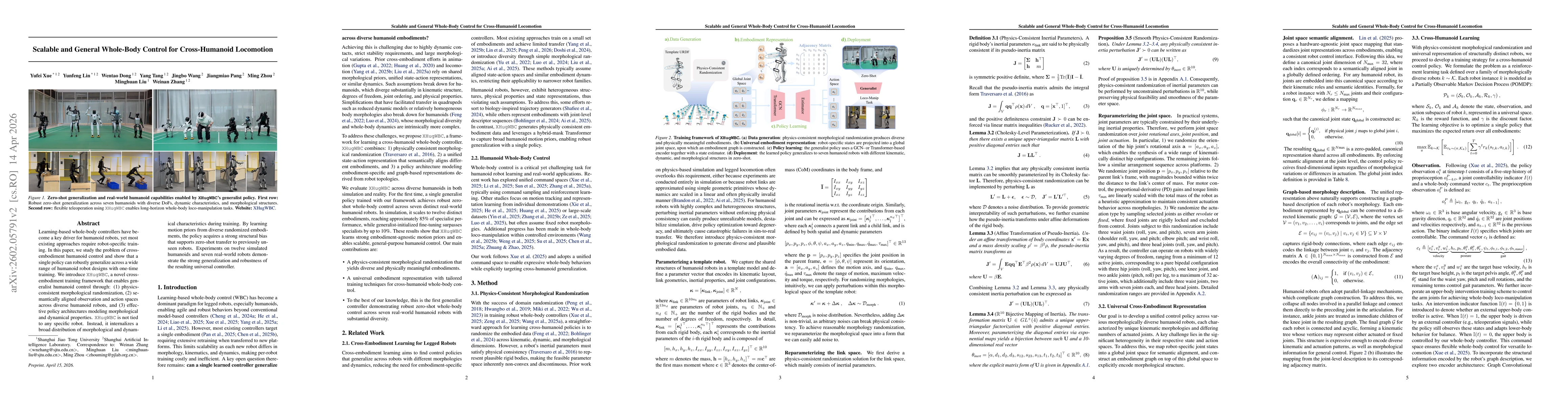 Thumbnail for Scalable and General Whole-Body Control for Cross-Humanoid Locomotion