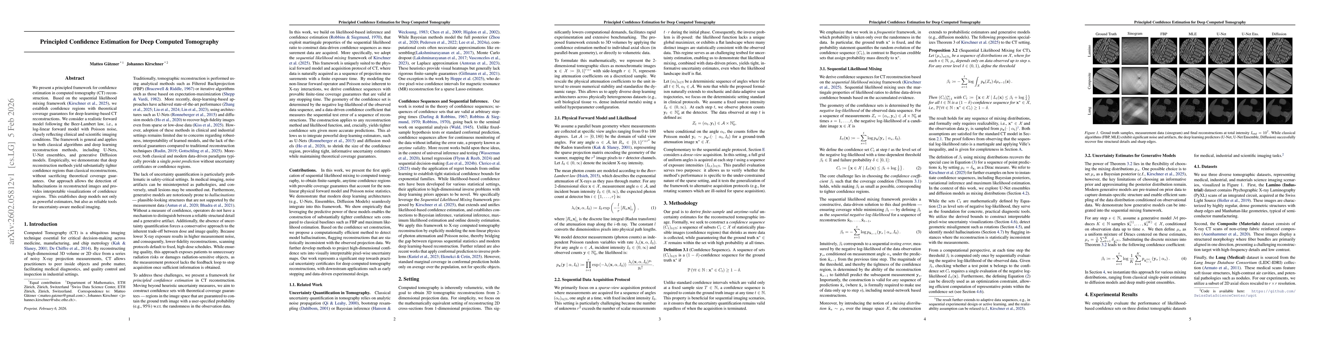 Thumbnail for Principled Confidence Estimation for Deep Computed Tomography
