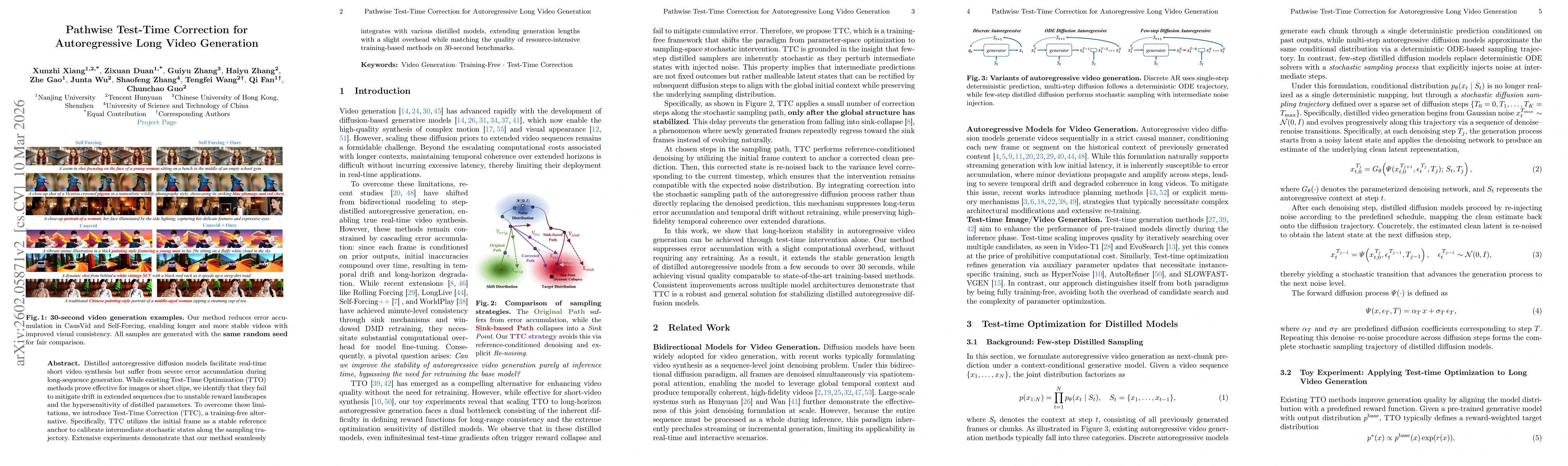 Thumbnail for Pathwise Test-Time Correction for Autoregressive Long Video Generation